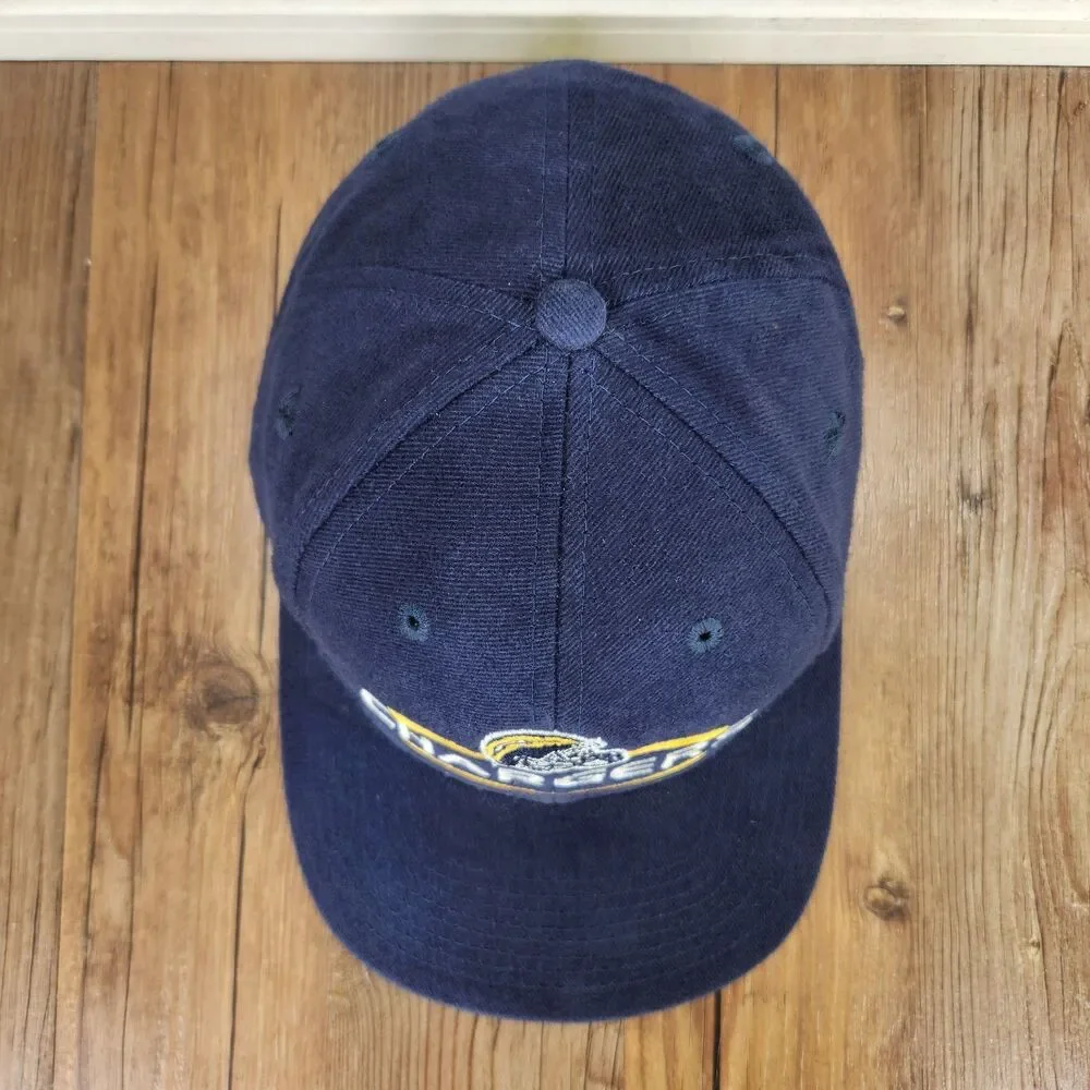 VTG San Diego Chargers Logo 7 Hat Navy Blue 90s Wool NFL Team Strapback Cap